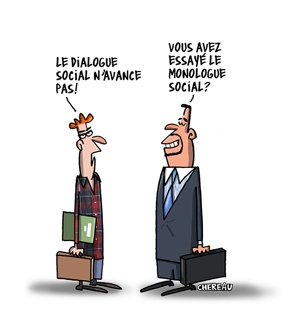 Illustration du dialogue social et de la négociation